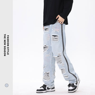 Women's Retro Loose Washed Jeans