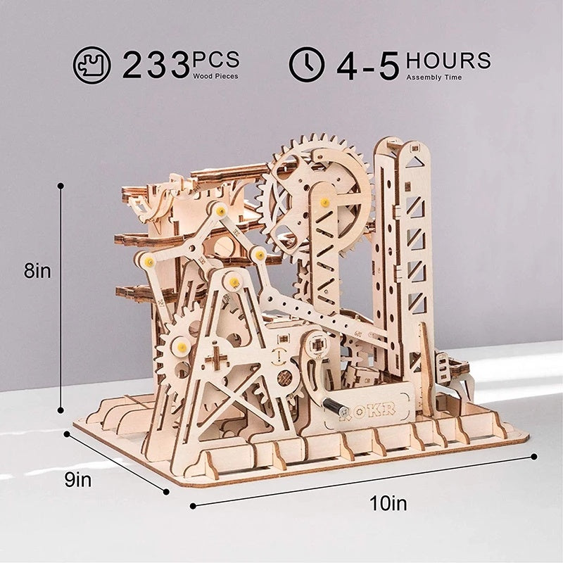 ROKR Marble Roller Coaster 3D Wooden Puzzle