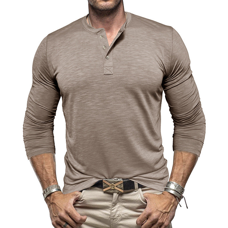 Men's Long Sleeve Collard Shirt