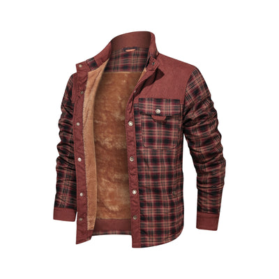 Men's Fleece Flannel Coat