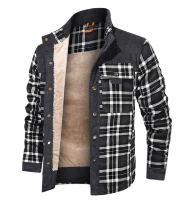 Men's Fleece Flannel Coat