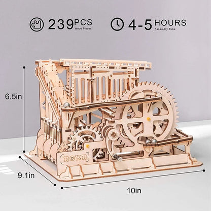 ROKR Marble Roller Coaster 3D Wooden Puzzle