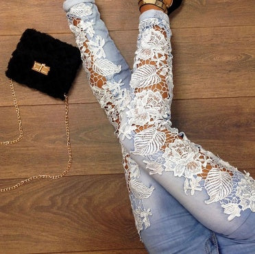 Women's Side Lace Jeans