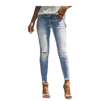 Women's Tight Faded Jeans