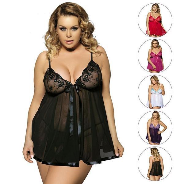 Women's Short Skirt Lingerie with Plus Size