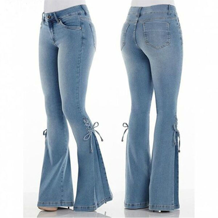 Women's Tight Bell Bottom Jeans