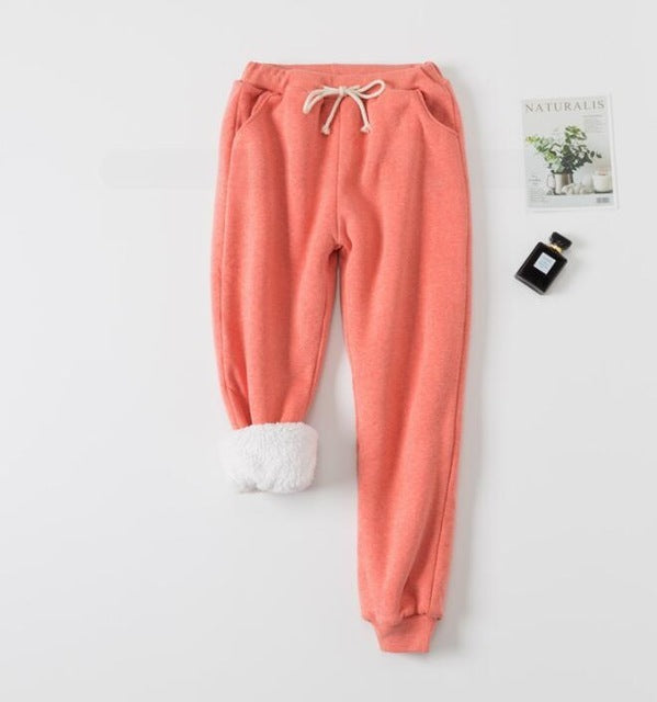 Women's Velvet Padded Sweatpants