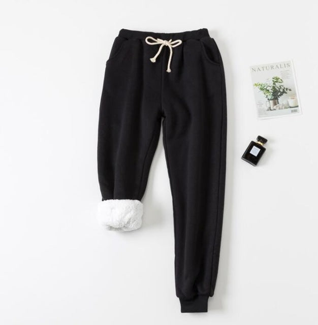 Women's Velvet Padded Sweatpants