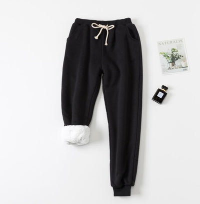 Women's Velvet Padded Sweatpants
