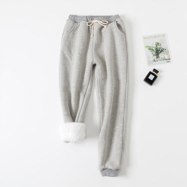 Women's Velvet Padded Sweatpants