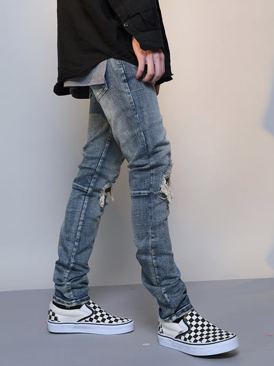 Men's Ripped Denim Skinny Jeans