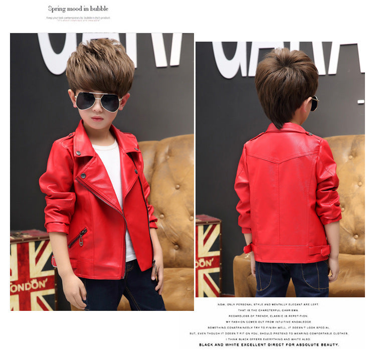 Girl's And Boy's Children's Leather Jackets