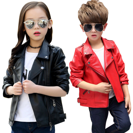 Girl's And Boy's Children's Leather Jackets