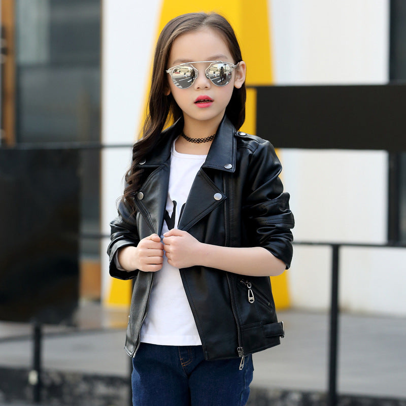 Girl's And Boy's Children's Leather Jackets