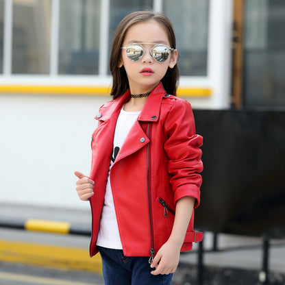 Girl's And Boy's Children's Leather Jackets