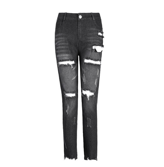 Women's Ripped Faded Skinny Jeans