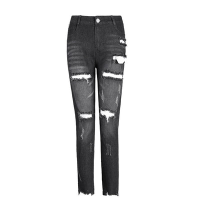 Women's Ripped Faded Skinny Jeans