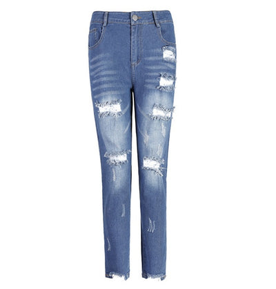 Women's Ripped Faded Skinny Jeans