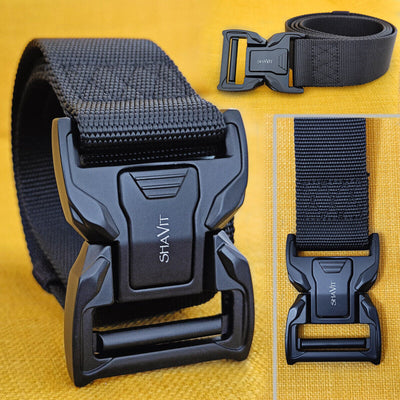 Men's Tactical Military Belt Hiking Rigger Nylon Web