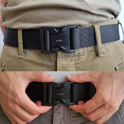 Men's Tactical Military Belt Hiking Rigger Nylon Web