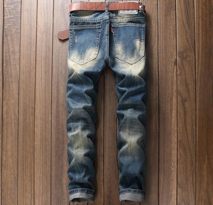 Men's Ripped Faded Jeans