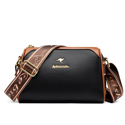Women's Rhombus Leather Shoulder Bag