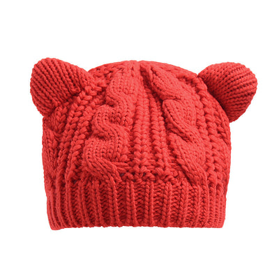 Women's Knitted Cat Ear Beanie