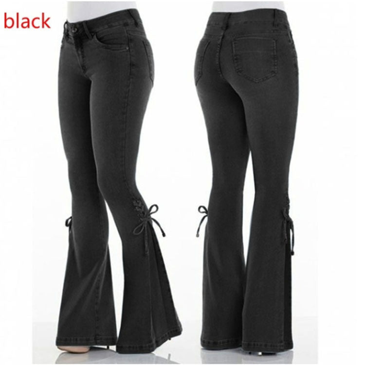 Women's Tight Bell Bottom Jeans