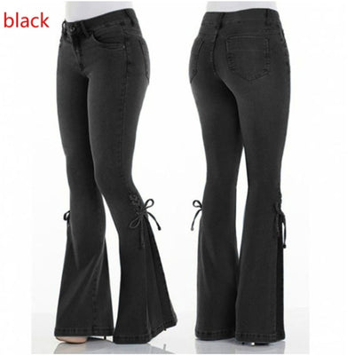 Women's Tight Bell Bottom Jeans