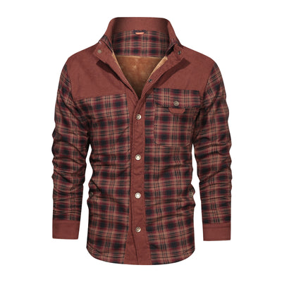 Men's Fleece Flannel Coat