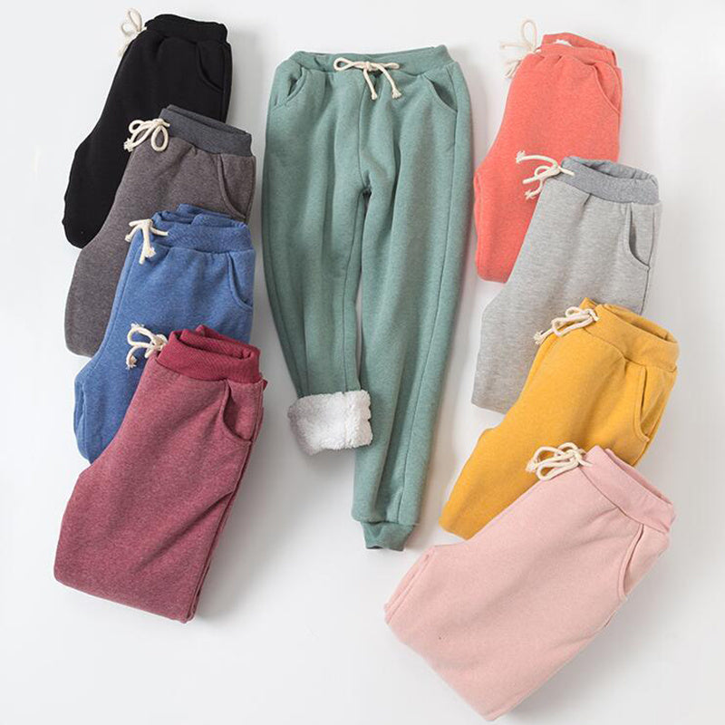 Women's Velvet Padded Sweatpants