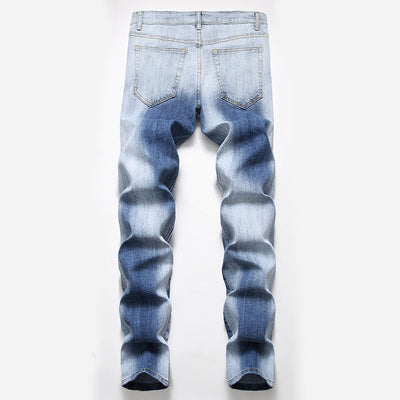 Men's Faded Ripped Jeans