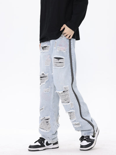 Women's Retro Loose Washed Jeans