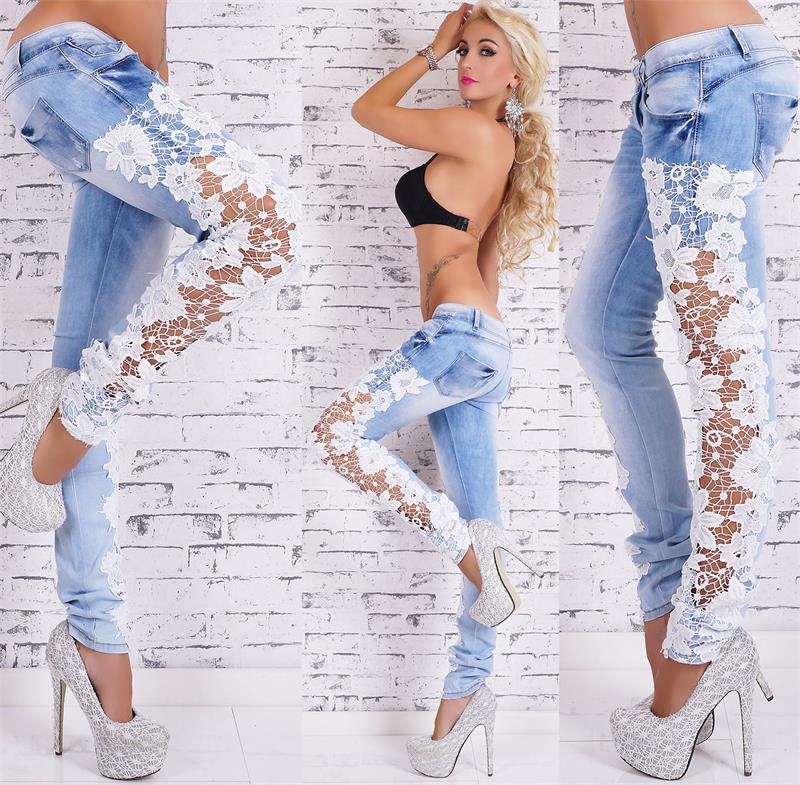 Women's Side Lace Jeans