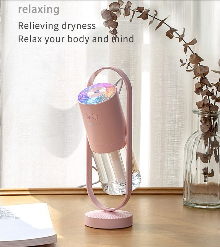Small Self Moving Air Humidifier with Light Display