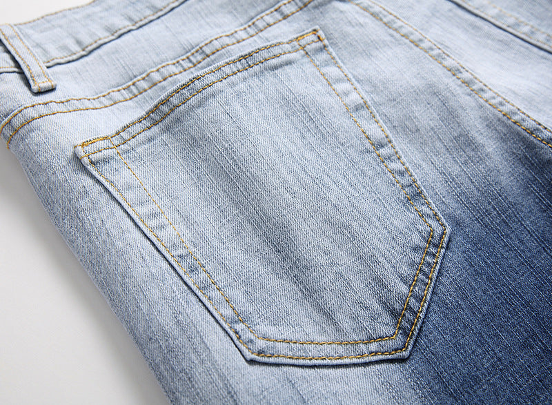 Men's Faded Ripped Jeans