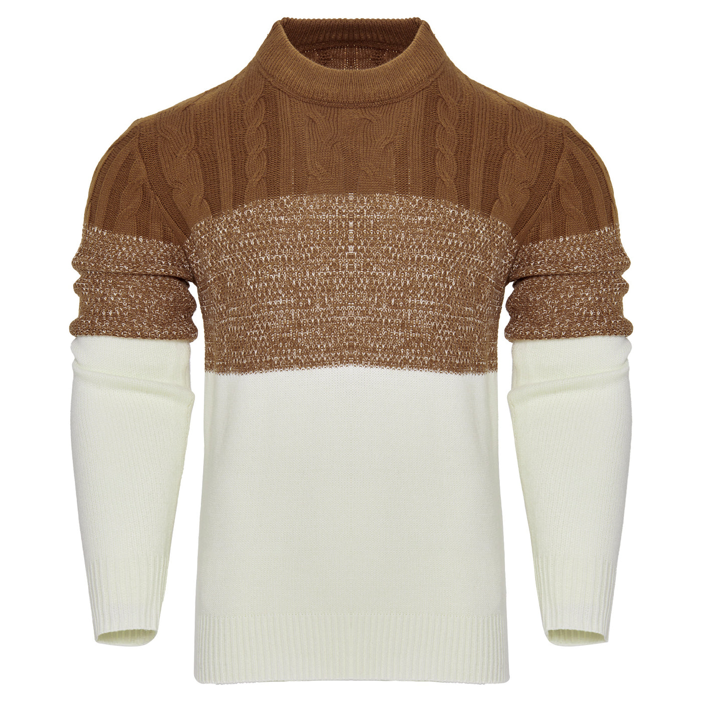 Men's Casual Long Sleeve Knit Sweatshirt