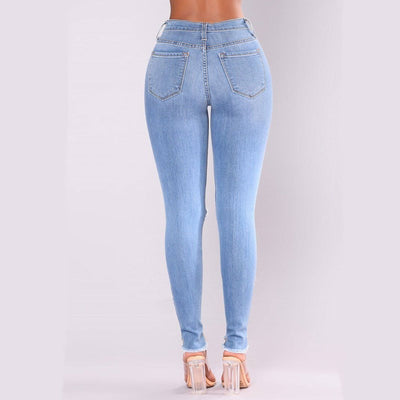 Women's Tight Ripped Jeans