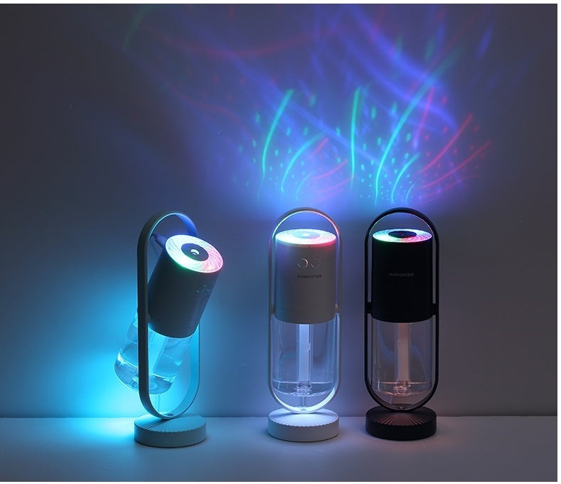 Small Self Moving Air Humidifier with Light Display