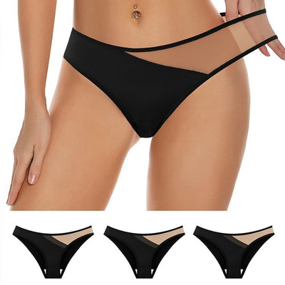 Women's Sexy Transparent Cutting Mesh Panties