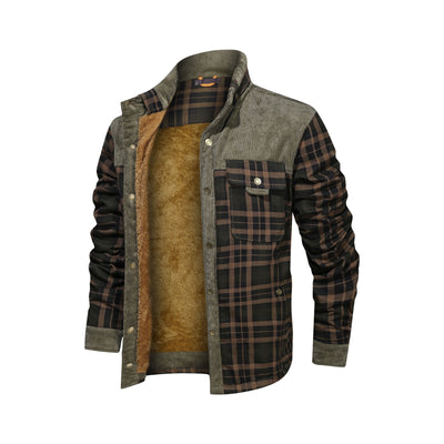 Men's Fleece Flannel Coat