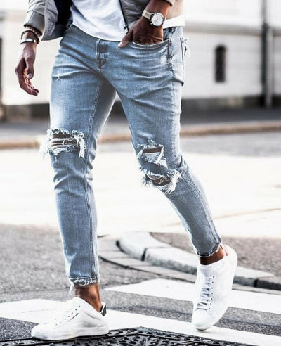 Men's Ripped Skinny Jeans
