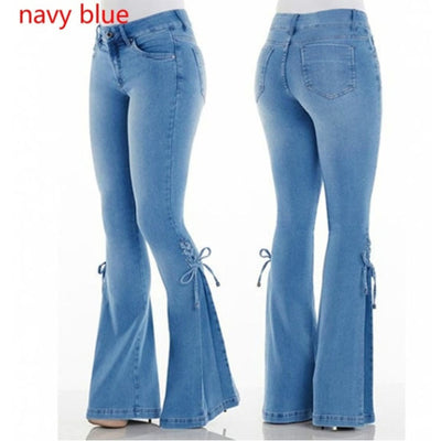 Women's Tight Bell Bottom Jeans