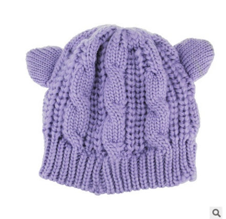 Women's Knitted Cat Ear Beanie