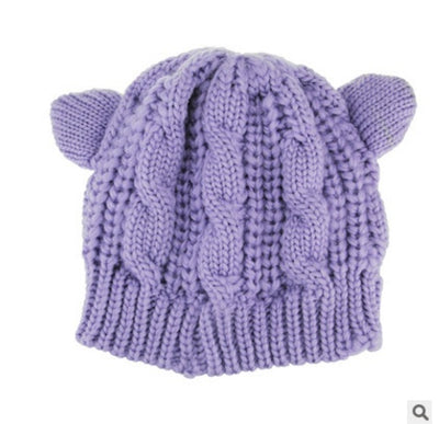 Women's Knitted Cat Ear Beanie