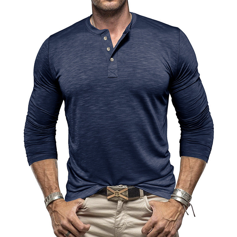 Men's Long Sleeve Collard Shirt