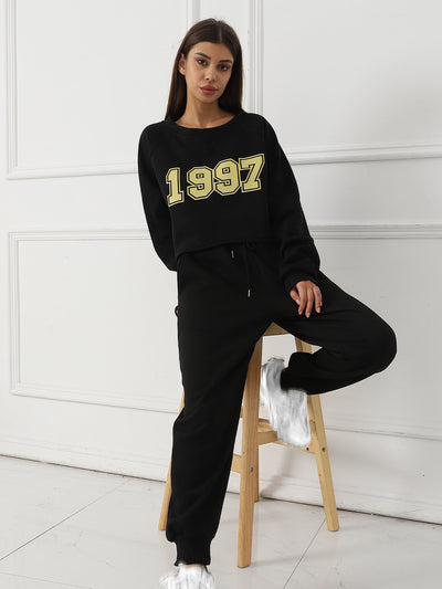 Women's Long Sleeve Sweater and Sweatpants Set