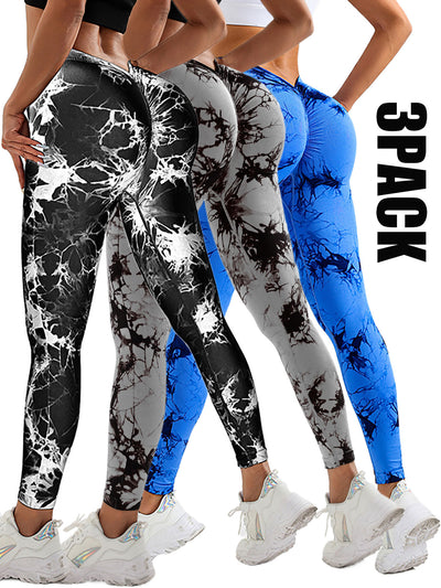 3 Pack Dyed Yoga Leggings