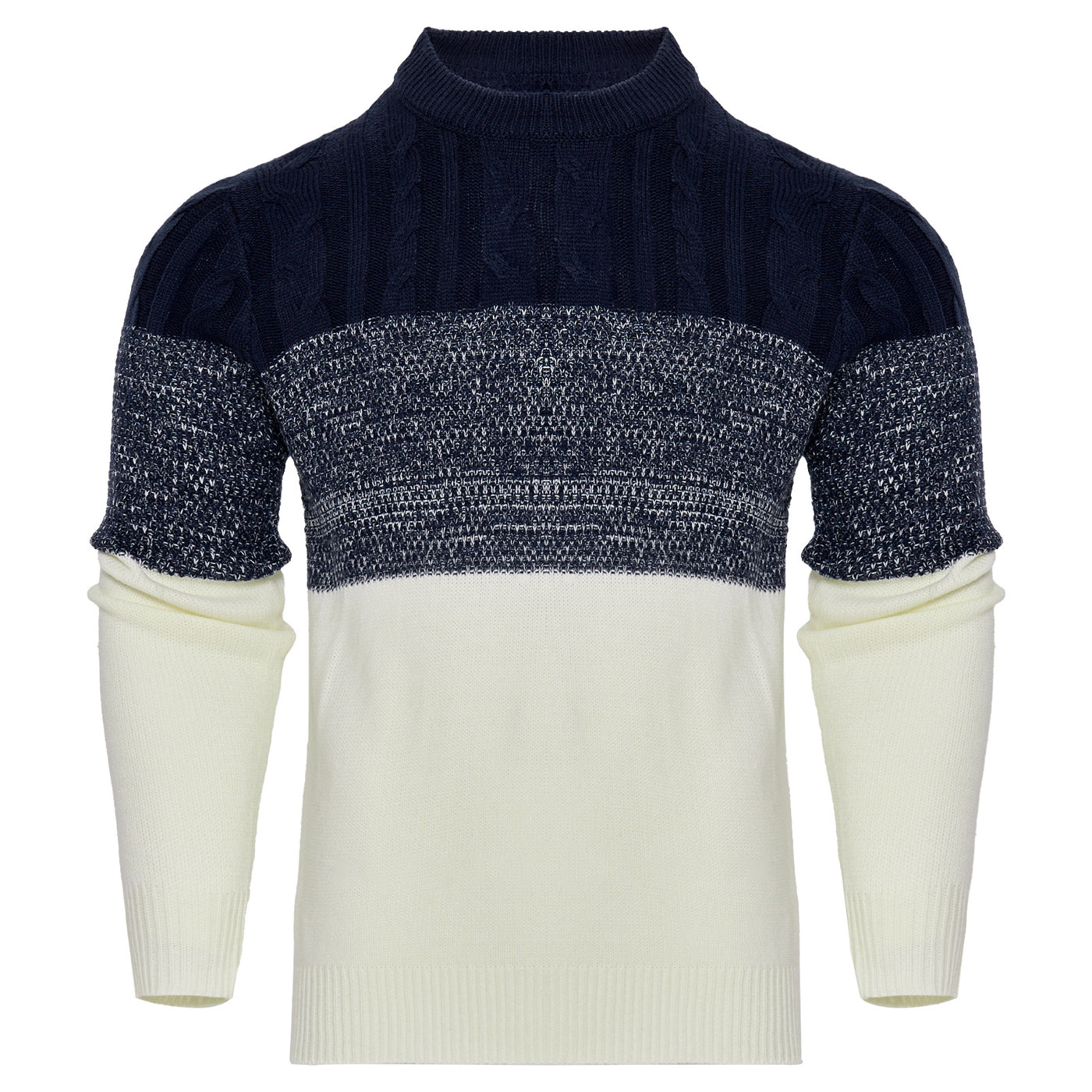 Men's Casual Long Sleeve Knit Sweatshirt