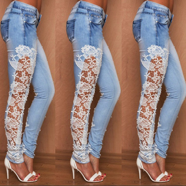 Women's Side Lace Jeans